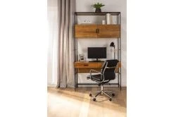 Moby Black Faux Leather Low Back Rolling Office Chair -Living Spaces Store 223564 black faux leather office chair room 48