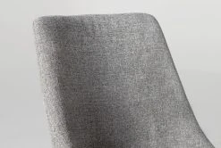 Moda II Grey Dining Side Chair -Living Spaces Store 254075 grey fabric dining chair detail 03