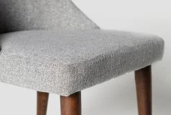 Moda II Grey Dining Side Chair -Living Spaces Store 254075 grey fabric dining chair detail 04