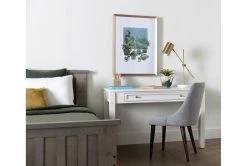 Moda II Grey Dining Side Chair -Living Spaces Store 254075 grey fabric dining chair room 42