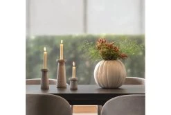 Duffy Grey Dining Side Chair -Living Spaces Store 256193 grey fabric dining chair room 58