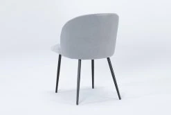 Duffy Grey Dining Side Chair -Living Spaces Store 256193 grey fabric dining chair side 19