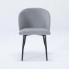 Duffy Grey Dining Side Chair -Living Spaces Store 256193 grey fabric dining chair signature 01