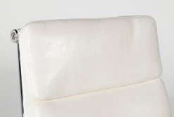 Moby White Faux Leather High Back Rolling Office Chair -Living Spaces Store 256363 white multi media office chair detail 05