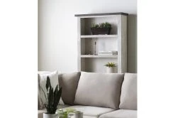 Dixon White 74" Bookcase -Living Spaces Store 267820 white wood bookcase room 47