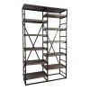Mango + Iron Industrial 60" Double Bookcase -Living Spaces Store 268712 signature 01