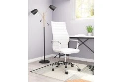 Primero Desk Chair White -Living Spaces Store 269472 white metal office chair room 85
