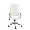 Kolding White Faux Leather High Back Desk Chair