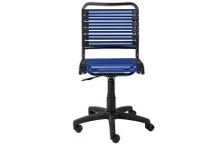 Oslo Blue Low Back Bungee Desk Chair