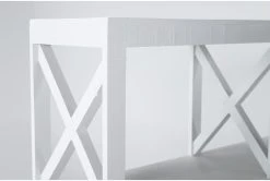 Cora Room Divider Bookcase -Living Spaces Store 277046 white wood room divider detail 45