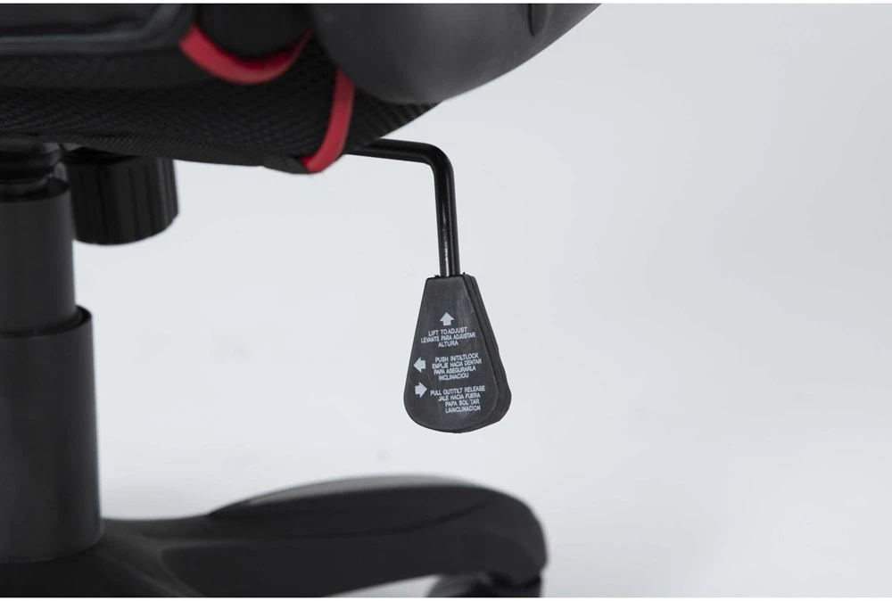 Theory Black Gaming Chair With Red Trim 7 Theory Black Gaming Chair With Red Trim - Image 5