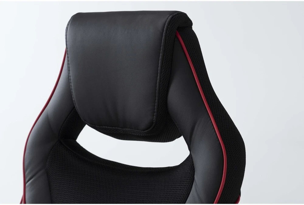 Theory Black Gaming Chair With Red Trim 9 Theory Black Gaming Chair With Red Trim - Image 7