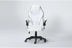 Theory White Gaming Chair With Black Trim