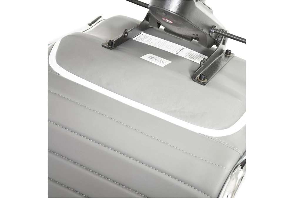 Copenhagen Grey Faux Leather And Chrome High Back Desk Chair 7 Copenhagen Grey Faux Leather And Chrome High Back Desk Chair - Image 5