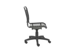 Uppsala Black And Graphite Low Back Bungee Desk Chair -Living Spaces Store 282854 black nylon office chair detail 45