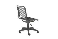 Uppsala Black And Graphite Low Back Bungee Desk Chair -Living Spaces Store 282854 black nylon office chair detail 46
