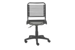 Uppsala Black And Graphite Low Back Bungee Desk Chair -Living Spaces Store 282854 black nylon office chair detail 47