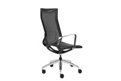 Lamkin Black Mesh High Back Desk Chair -Living Spaces Store 282918 black nylon office chair detail 45