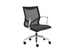 Lamkin Black Mesh Low Back Desk Chair -Living Spaces Store 282919 black nylon office chair detail 45