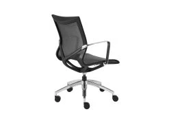 Lamkin Black Mesh Low Back Desk Chair -Living Spaces Store 282919 black nylon office chair detail 47