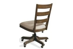 Regis Brown Office Chair -Living Spaces Store 292509 brown wood office chair back 82