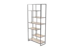 30X64 Brown Wood Shelving Unit -Living Spaces Store 293159 brown multi media bookcase material 76