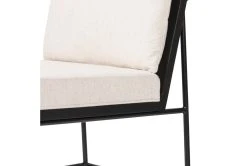 Sierra White/Black Ladderback Dining Chair -Living Spaces Store 301035 white polyester dining chair detail 47