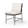 Sierra White/Black Ladderback Dining Chair -Living Spaces Store 301035 white polyester dining chair signature 01