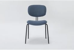 Iago Navy Armless Chair