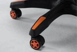 Cicero Orange Mesh Gaming Chair -Living Spaces Store 301797 orange fabric gaming chair detail 45