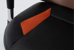 Cicero Orange Mesh Gaming Chair -Living Spaces Store 301797 orange fabric gaming chair detail 47