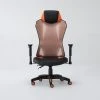 Cicero Orange Mesh Gaming Chair -Living Spaces Store 301797 orange fabric gaming chair signature 01