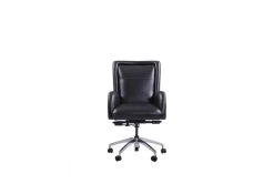 Edgar Black Leather Office Chair