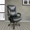 Forrest Grey Faux Leather Executive Office Chair -Living Spaces Store 303555 grey leather office chair signature 02