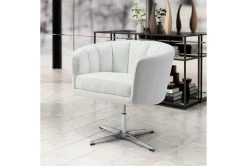 Willow Faux Leather White Swivel Office Chair 15 Willow Faux Leather White Swivel Office Chair -Living Spaces Store 303844 room 85