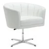Willow Faux Leather White Swivel Office Chair -Living Spaces Store 303844 signature 01