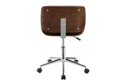 Ronnie Black Faux Leather + Wood Adjustable Office Chair 13 Ronnie Black Faux Leather + Wood Adjustable Office Chair -Living Spaces Store 303887 black polyurethane office chair back 83