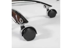 Sawtelle Faux Leather Cognac Low Back Armless Office Chair -Living Spaces Store 304204 orange leather office chair detail 50