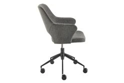 Valita Charcoal Gray Fabric Office Chair With Black Base -Living Spaces Store 304216 grey fabric office chair detail 46