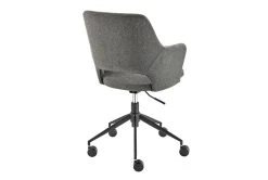 Valita Charcoal Gray Fabric Office Chair With Black Base -Living Spaces Store 304216 grey fabric office chair detail 47