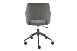 Valita Charcoal Gray Fabric Office Chair With Black Base -Living Spaces Store 304216 grey fabric office chair detail 48