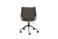 Mayfield Light Gray Fabric & Dark Gray Faux Leather Office Chair -Living Spaces Store 304221 grey leather office chair detail 47