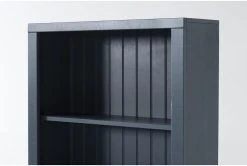 Westlawn Blue 72" Bookcase 8 Westlawn Blue 72" Bookcase -Living Spaces Store 304930 blue wood bookcase detail 44