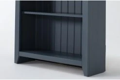 Westlawn Blue 72" Bookcase 9 Westlawn Blue 72" Bookcase -Living Spaces Store 304930 blue wood bookcase detail 45