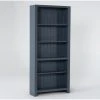 Westlawn Blue 72" Bookcase -Living Spaces Store 304930 blue wood bookcase signature 01