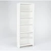 Westlawn White 84" Bookcase -Living Spaces Store 304935 white wood bookcase signature 01