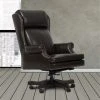 Lowry Brown Leather Desk Chair -Living Spaces Store 305251 brown leather office chair signature 01