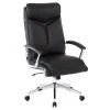 Sweeney Black Executive Faux Leather High Back Office Chair -Living Spaces Store 306077 signature 01