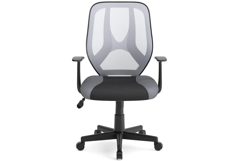 Genesee Light Gray & Black Mesh Office Chair 4 Genesee Light Gray & Black Mesh Office Chair - Image 2