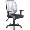 Genesee Light Gray & Black Mesh Office Chair -Living Spaces Store 306206 grey multi media office chair signature 01